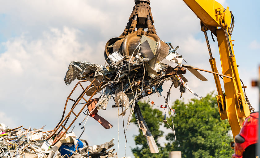 Close Up Of ACrane For Recycling Metallic Waste Main Image